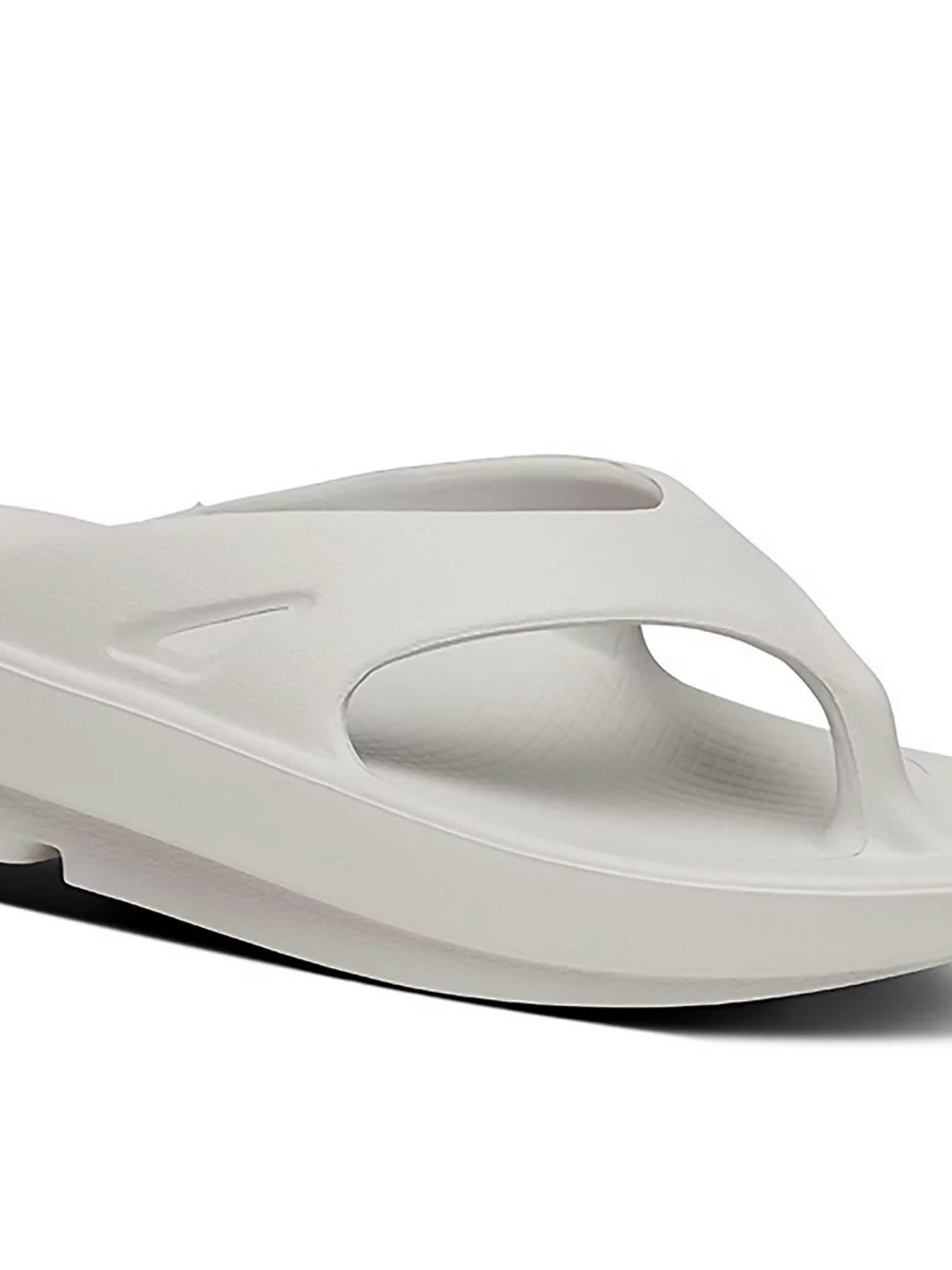 Men's White gray Toe-Post Slide Sandals